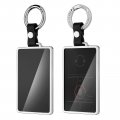 Key Card Holder Case For Tesla Model 3 And Y Soft Tpu Full Protection Fob Cover With 2 Chains Silver Pcs 