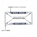 University Of Nevada Reno Metal License Plate Frame For Front Or Back Car Officially Licensed Mascot 2-pack
