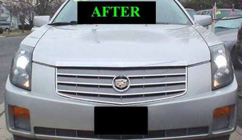 2003-2007 Cadillac Cts Chrome Grill Grille Kit 2004 2005 2006 03 04 05 06 07 Sport