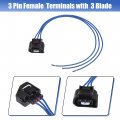 X Autohaux Map Tps Electrical Pigtail Harness Connector Plug 5013998aa For Chevrolet Dodge Ram Jeep Toyota 3 Blade Female