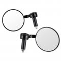 Topteng Pair 22mm Custom Handle Bar End Mirrors Anti Glare 4 Round Black Billet Quality Rearview Fits 7 8