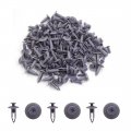 Uxcell 100pcs Plastic Gray Bumper Fastener 7mm Hole Dia Push Type Clip Retainer Rivets