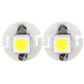 10 Pack Car T5 B8 4d 5050 1smd White Led Lamps Instrument Dashboard Side Indicator Lights 