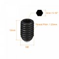 Uxcell Ball Point Set Screws 5pcs M8 X 12mm High Carbon Steel Metric Spring Hex Socket Grub Screw