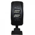Ch4x4 Usb Power Socket Rocker Style Amber Led