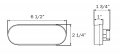 Optronics 4 Pack 6 Oval Clear Led Back Up Light 2 Pin Connection Bul12cb