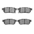 Front Disc Brake Pads For Honda Fit 2010 To 2014 Ceramic Friction Mechanical Pad Wear Sensor 1 38 Inner Height 3 48 In Width 