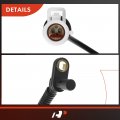 A-premium Abs Wheel Speed Sensor Compatible With Ford Models- Taurus 2004 Front Driver And Passenger 2-pc Set Replace