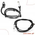 A-premium Abs Wheel Speed Sensor Compatible With Ford Models- Taurus 2004 Front Driver And Passenger 2-pc Set Replace