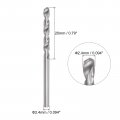 Uxcell Solid Carbide Drill Bits 2 4mm C2 K20 Tungsten Jobber Straight Shank Drilling Tool For Stainless Steel Aluminum Iron