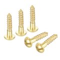 Wood Screws M2 5 X 12mm Slotted Round Head Copper Self-tapping Screw For Diy Woodworking Home Industry 200 Pcs 