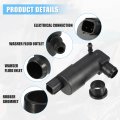 Acropix Windshield Washer Motor Pump Replacement Fit For Ford Transit Pack Of 2 Black