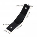 Uxcell 4pcs 135 Degree Angle Aluminum Profile Corner Brackets Brace Joint Connectors For 3030 Series Black