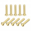Uxcell Brass Machine Screws M3x16mm Phillips Pan Head Fastener Bolts For Furniture Office Equipment Electronics 36pcs