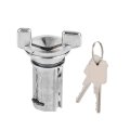 Auto Ignition Cylinder Lock Switch Abs Material 2 Keys Set For C10 C20 C30 Ideal Replacement Old Locks