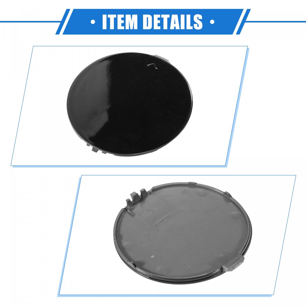 Vekauto Car Tow Hook Eye Hole Cover Cap Compatible For Bmw X5 Sdrive35i 2016-2018 Durable Plastic Black Front Right Bumper