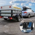 X Autohaux 2pcs Universal Trailer Hitch Ball Cover With Knob Waterproof Dustproof 50mm Id Black For Car Truck Rv Boat