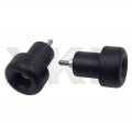 Smt-black No Cut Frame Slider Compatible With 98-02 Kawasaki Zx6r 1998-2003 Zx9r 2001-2004 Zx12r B075vm22zh