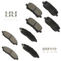 Front Rear Brake Pads Fit For Acura Mdx 2014-2016 For Honda Pilot 2016-2021 Ridgeline 2017-2020 D1723 D1724 8pcs