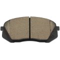 Front D1295 Ceramic 4pcs W Hardware Disc Brake Pad Set