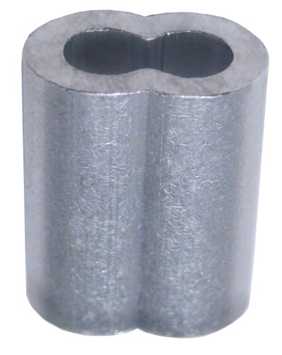 Loos Cableware Sl1-10 Aluminum Duplex Oval Crimping Sleeve Set For 5 16 Diameter Wire Rope Piece