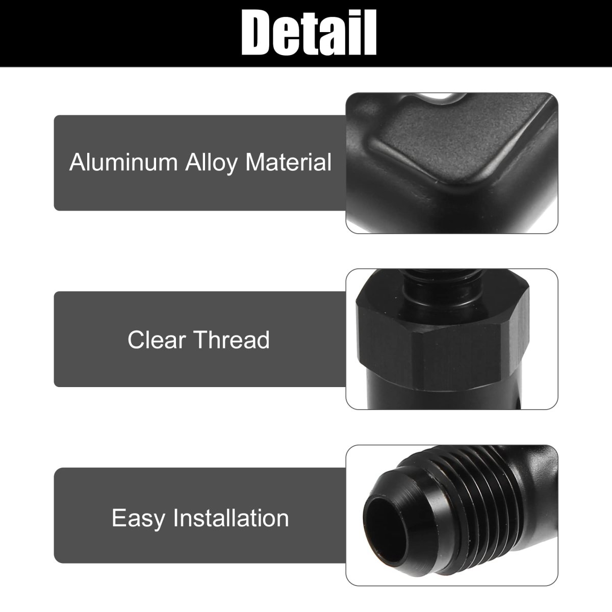 90 Degree 6an Flare To Orb Port Male Fuel Pump Rail Adapter Swivel Fitting Adapters With O Ring For Car Aluminum Alloy Black