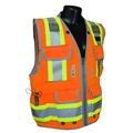 Radians Sv55-2zod-m Sv55 Class 2 Heavy Woven Two Tone Engineer Hi Viz Orange Size Medium 