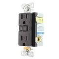 Eaton Gfci Self-test 15a -125v Tamper Resistant Duplex Receptacle With Standard Size Wallplate Brown