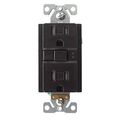 Eaton Gfci Self-test 15a -125v Tamper Resistant Duplex Receptacle With Standard Size Wallplate Brown