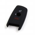 Uxcell Black Silicone Car Remote Flip Key Fob Cover Shell Case Protector For Bmw 1 3 5 7 Series