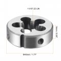 Uxcell Round Threading Dies 11 16 -20 Un Alloy Tool Steel Machine Thread Repair Hand
