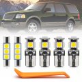 12pcs White Led Interior Light Bulbs Kit For Ford Expedition 1997 1998 1999 2000 2001 2002 Map Dome Trunk License Plate Lights