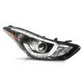 Led Front Passenger Right Side Headlight Assembly Headlamp For Hyundai Elantra 2014 2015 2016 Clear Lens Black Housing Amber 
