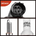 A-premium Set Of 6 Ignition Coil Pack And Iridium Spark Plugs Compatible With Mercedes-benz W212 Series E300 2015-2016 S212