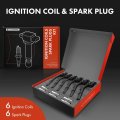 A-premium Set Of 6 Ignition Coil Pack And Iridium Spark Plugs Compatible With Mercedes-benz W212 Series E300 2015-2016 S212
