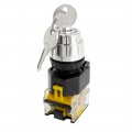 Uxcell 380v 10a 22mm Dia Thread Dpst 2 Positions Key Rotary Selector Switch
