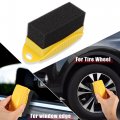 X Autohaux 6x Tire Tyre Wheel Rim Trim Contour Detailing Dressing Shine Applicator Pad Sponge Foam Brush For Car Truck Tires
