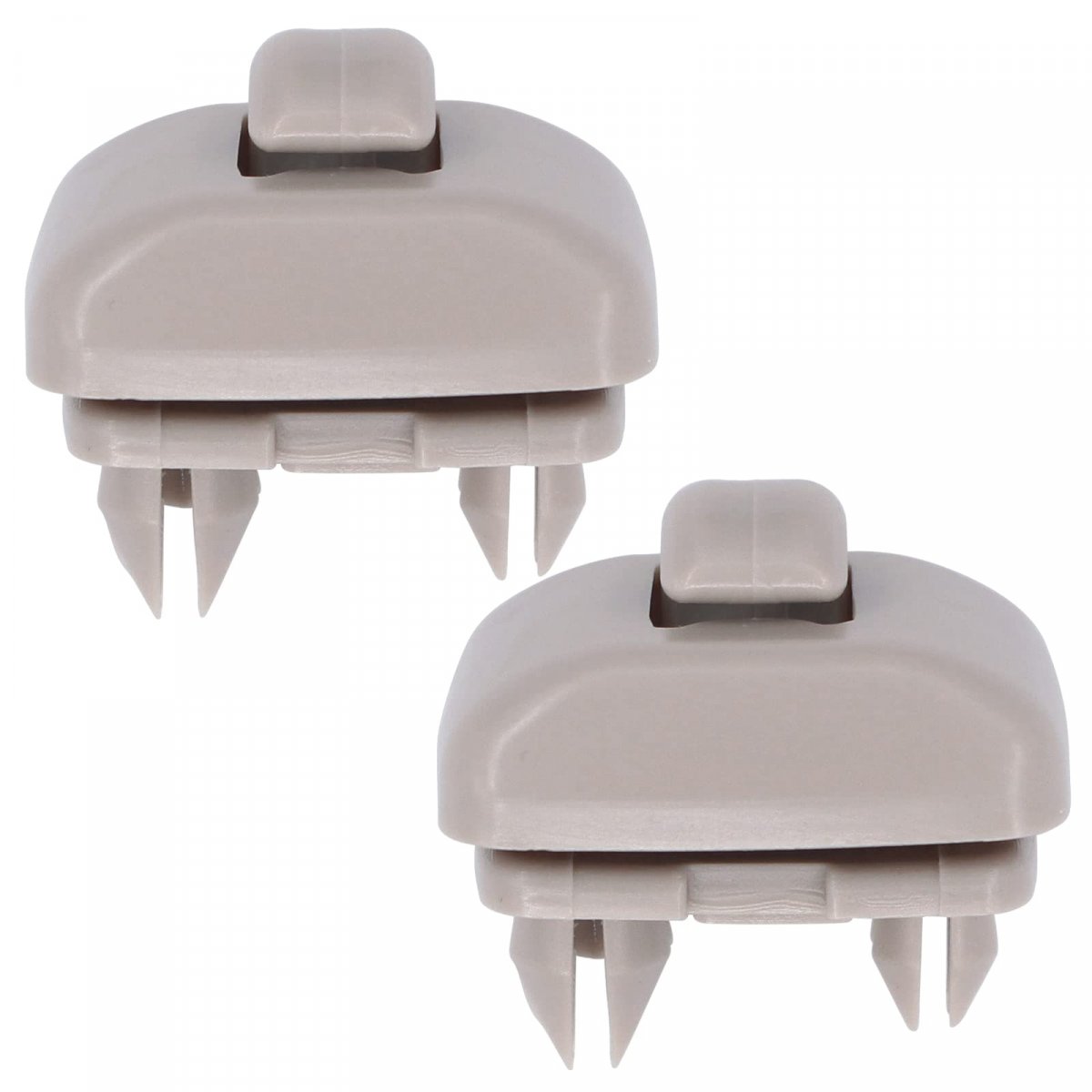 Pack Of 2 Beige Sun Visor Clip Replacement Retainer