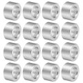 16pcs Aluminum Spacers 4mm Id X 7mm Od Length Screw Standoff Bushing Plain Finish Unthreaded Metal Round Spacer For M4 Bolts 