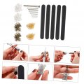 Gadpiparty 1 Set 496pcs Punch Tool Pin Vise Drill Bits Jewelry Screw Eye Pins For Resin Keychain Crafts Hand Horn Nails Manual