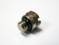 Metric M5 Male Nickel Plated Brass Hex Head Pipe Plug End Bung Stop Seal 