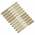 M8x80mm Hanger Bolts 80pcs Double Head Thread Dowel Screws For Wood Furniture Connecting 