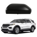 Textured Black Left Driver Side Mirror Cover For 2020 2021 2022 2023 2024 2025 Ford Explorer Without Turn Signal Abs Plastic 