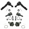 Ball Joint Suspension Kit With Tie Rods Front 6 Piece Set Mechanics Choice For 1998-2007 Mazda B3000 Aftermarket Control Arms