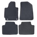 Velour Floor Mats For Kia Forte 2019 2024 Custom Fit Front And Rear Black Carpet Liners Anti Slip All Season Full Set 