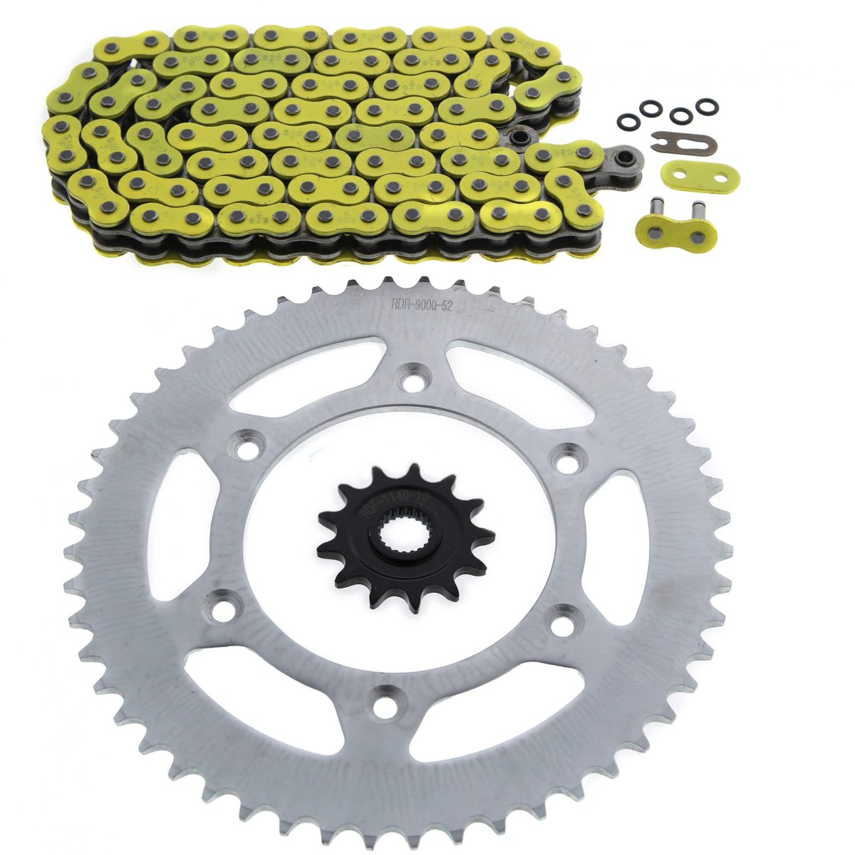 Yellow O Ring Chain And Sprocket Kit 14 52 116l For Honda Cr125r 2004 2005 2006 2007 Steel Front Rear Sprockets