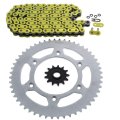 Yellow O Ring Chain And Sprocket Kit 14 52 116l For Honda Cr125r 2004 2005 2006 2007 Steel Front Rear Sprockets