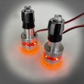 Httmt- Motorcycle Handlebar Led Turn Signal Lights Grip Bar End Side Marker Indicators P N Xh5032-sr