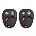 X Autohaux 2pcs 3 Buttons Keyless Entry Remote Fob Key Shell Case For Cadillac Chevrolet Gmc Hummer Replacement 21997127