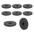 12pcs Thick Rubber Spacer 1-3 8 Inch Od X 3 Id 5 16 Thickness Round Bushings Anti Vibration Flat Washers For Home Industrial 